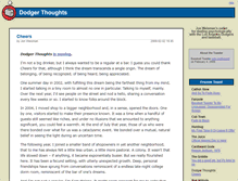 Tablet Screenshot of dodgerthoughts.baseballtoaster.com
